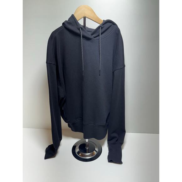 Old Navy Dynamic Fleece Sz Small Black Hoodie Zippered Pockets Youth - Picture 3 of 7